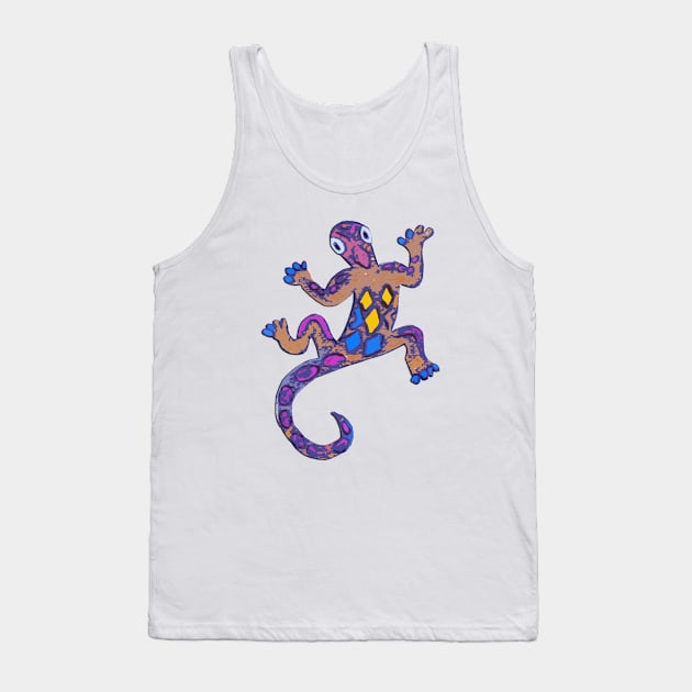 Cute lizard Tank Top by PaintingsbyArlette